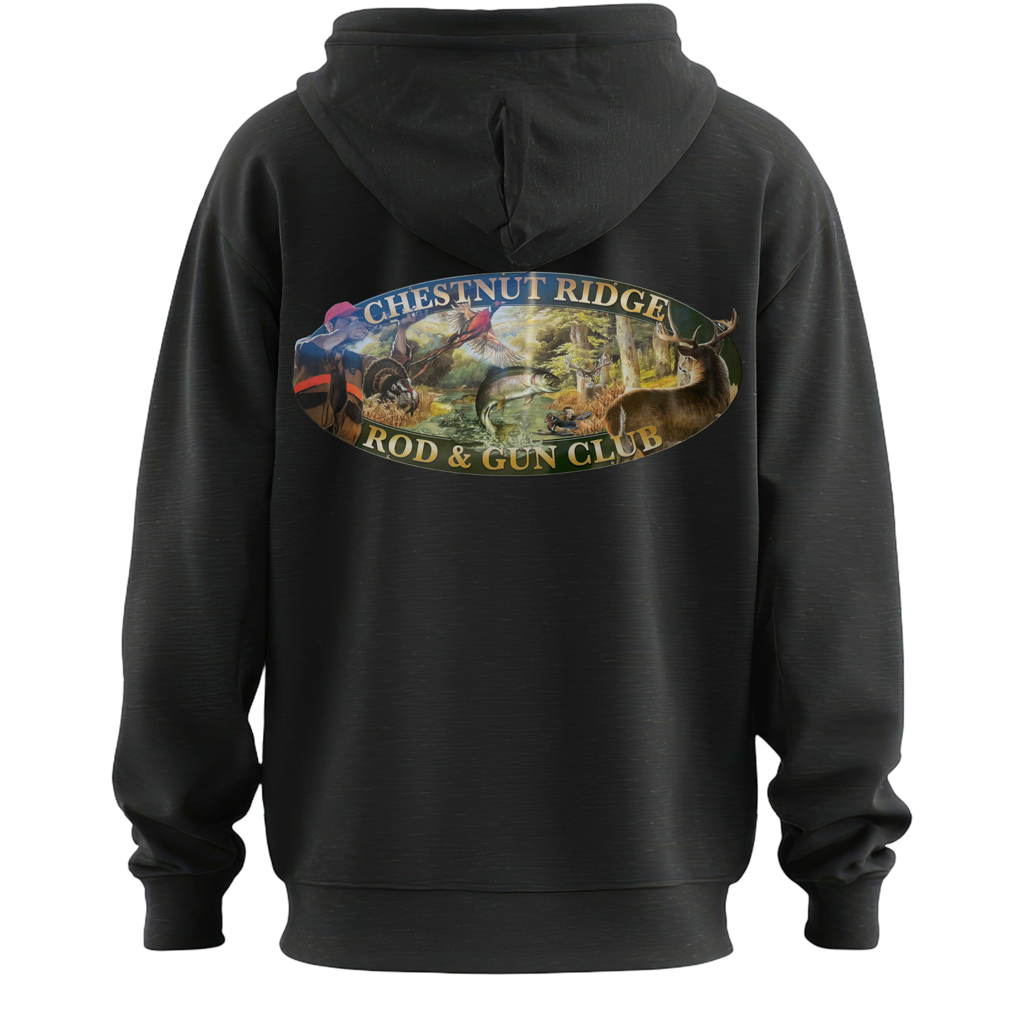Chestnut Ridge Rod & Gun Club- Zip Up Hooded Sweatshirt