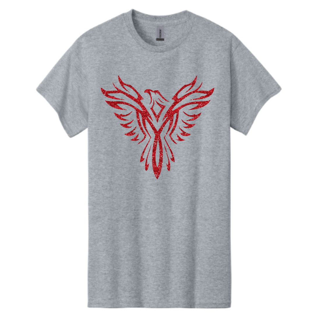 Glitter Phoenix Short Sleeve Shirt