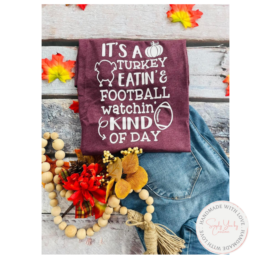 Turkey Eatin’ Football Watchin’