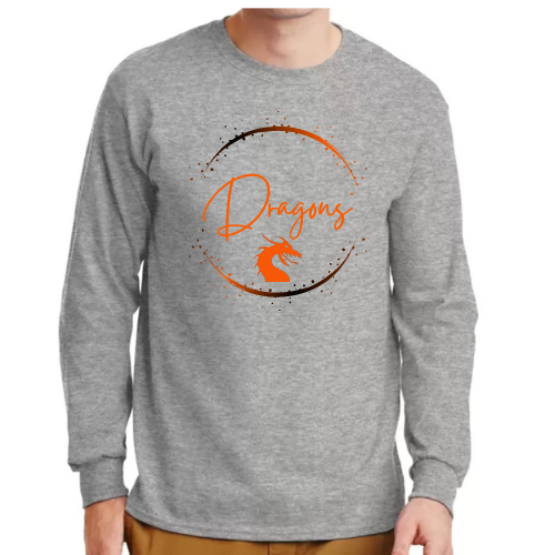 Youth Dragon Circle Paint Splatter