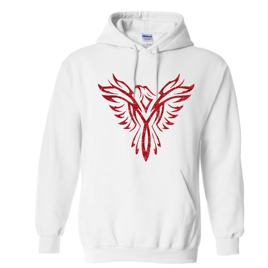 Glitter Phoenix Hooded Sweatshirt