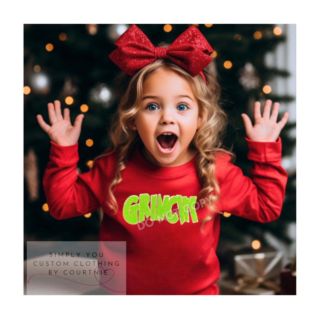 Grinch Inspired Chenille