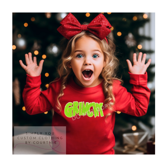 Grinch Inspired Chenille