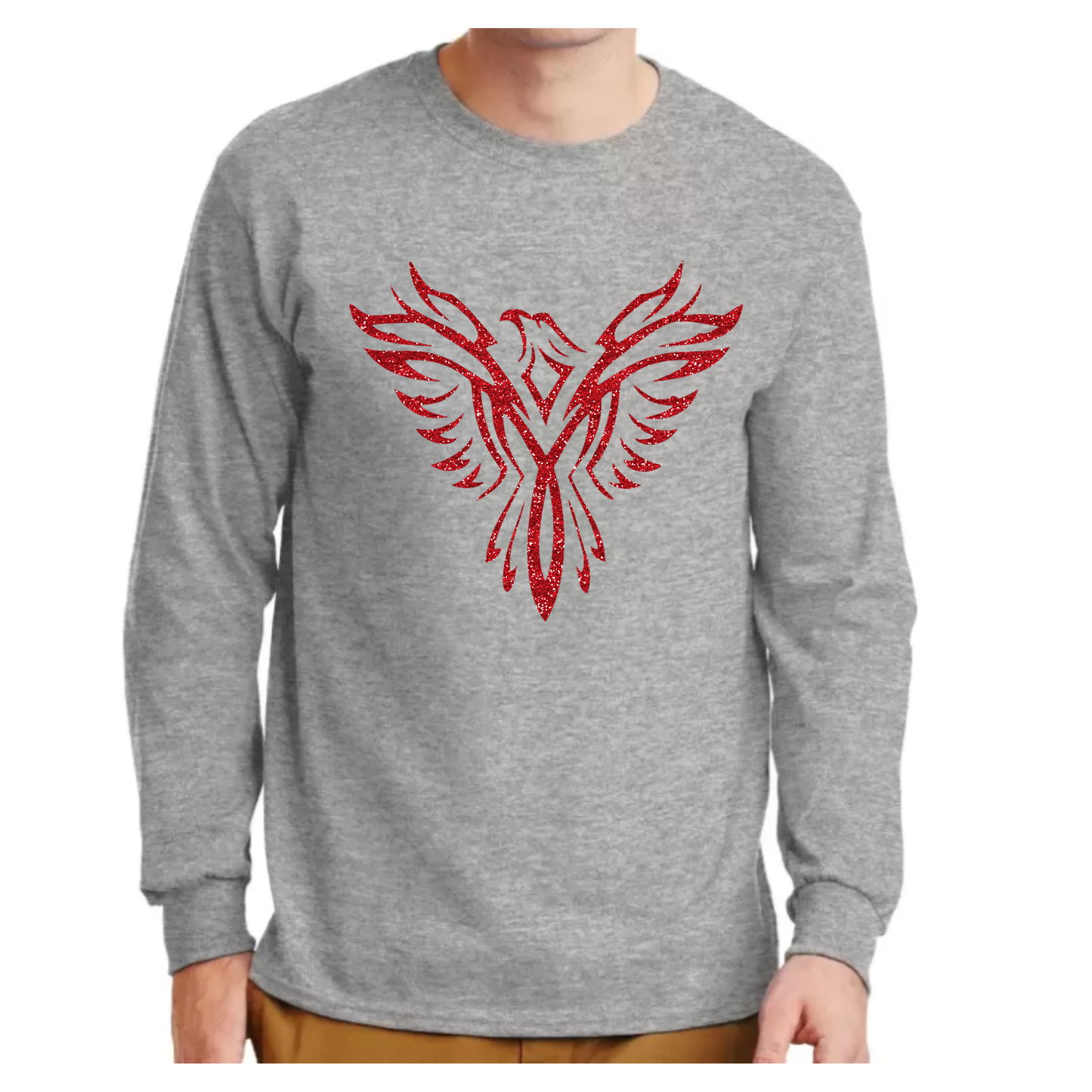 Glitter Phoenix Long Sleeve Shirt
