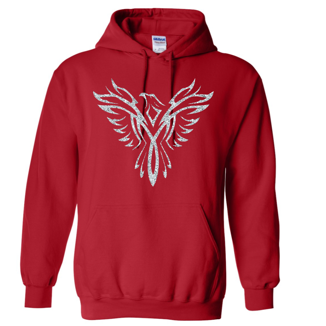 Glitter Phoenix Hooded Sweatshirt