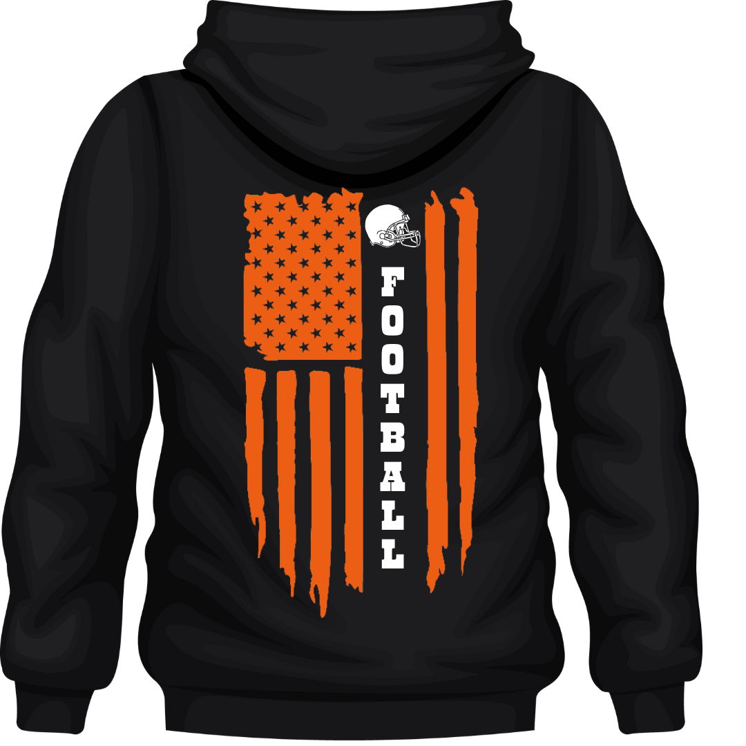 Dover Dragon Football Flag Hooded Sweatshirt