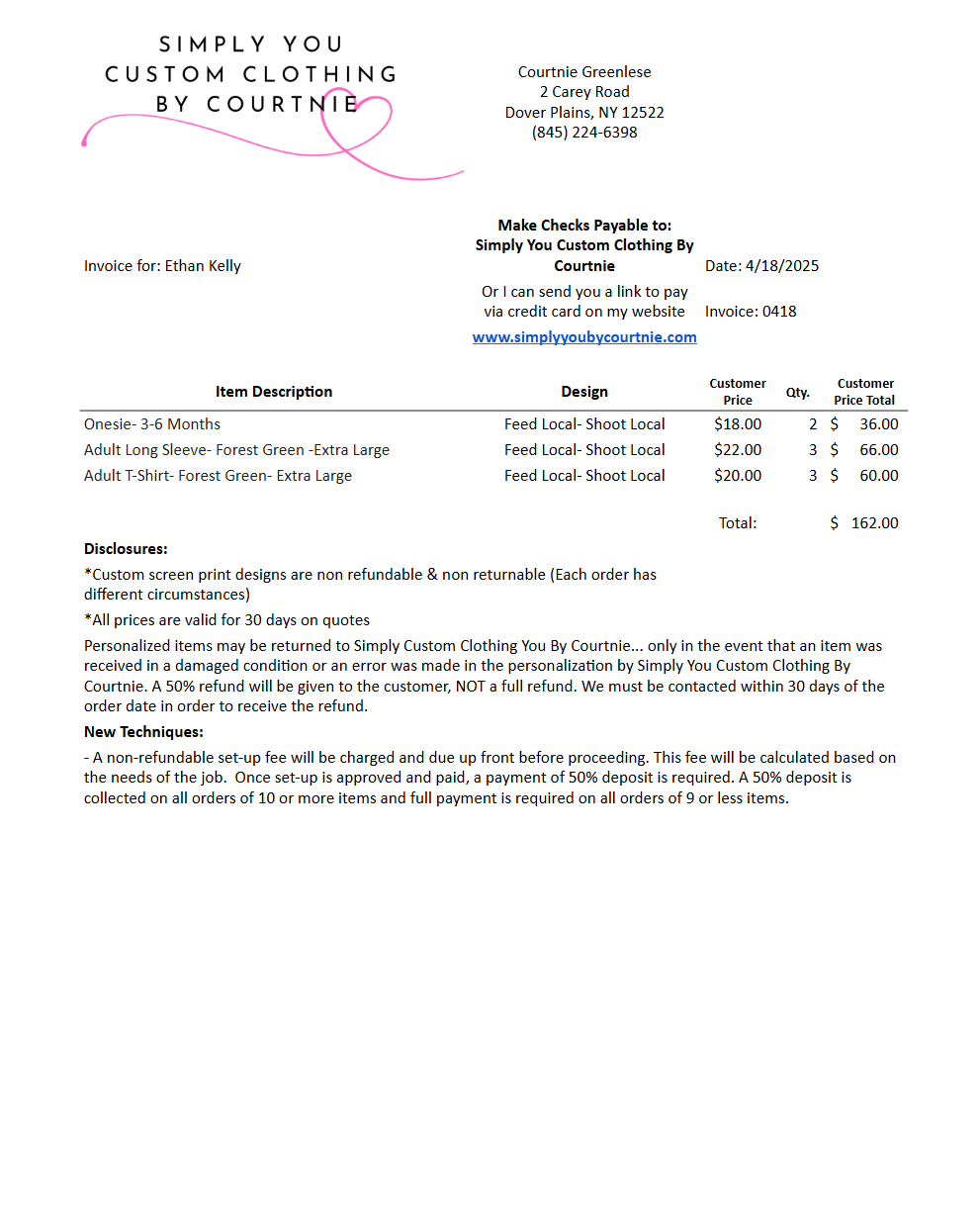 Ethan Kelly- Feed Local Shoot Local