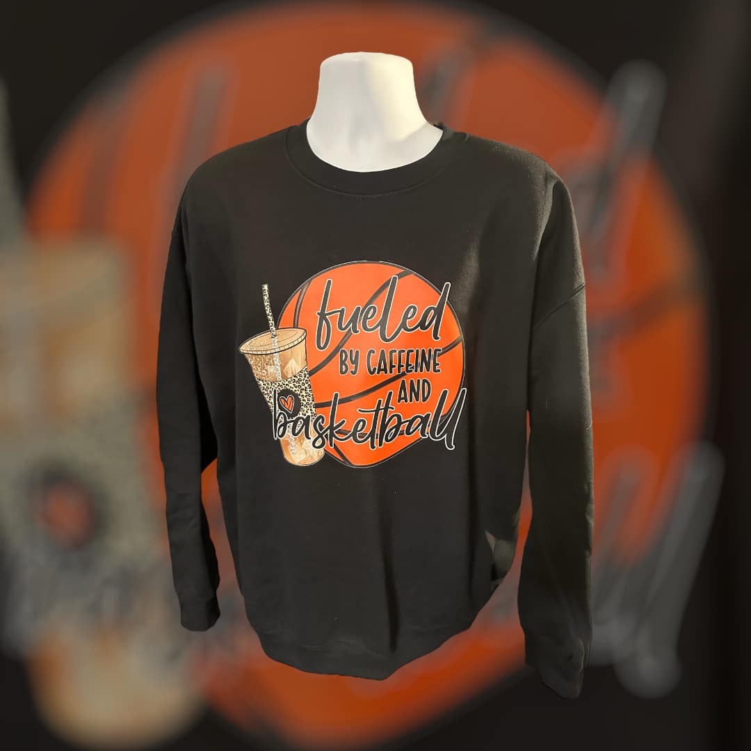 Fueled by Caffeine and Basketball Crewneck