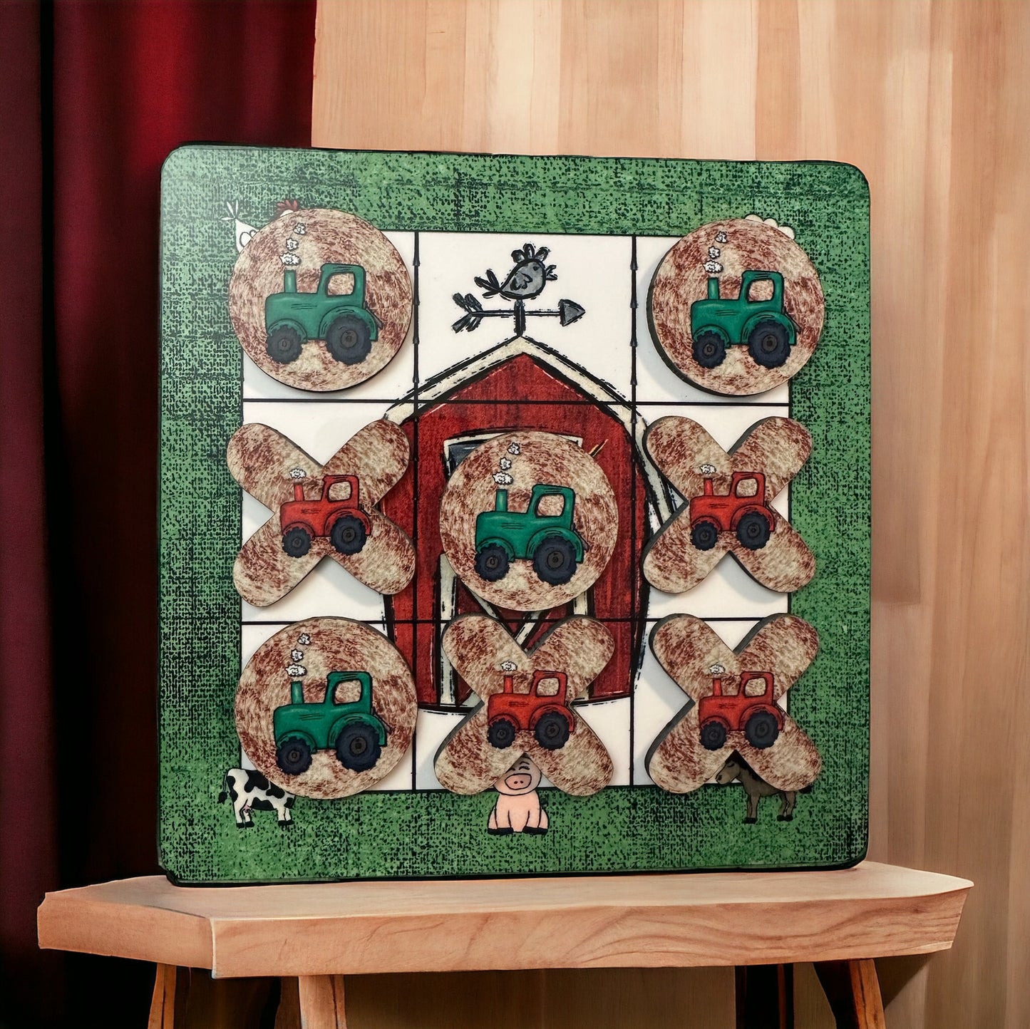 Farm Animal Tic Tac Toe Game