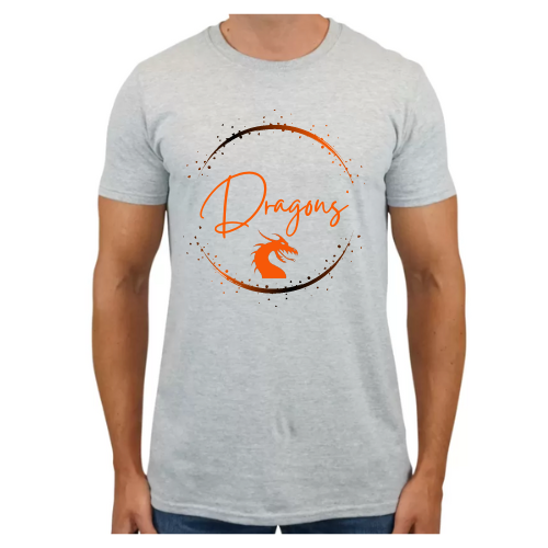 Dragon Circle Paint Splatter