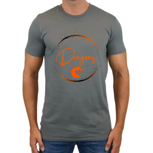 Youth Dragon Circle Paint Splatter