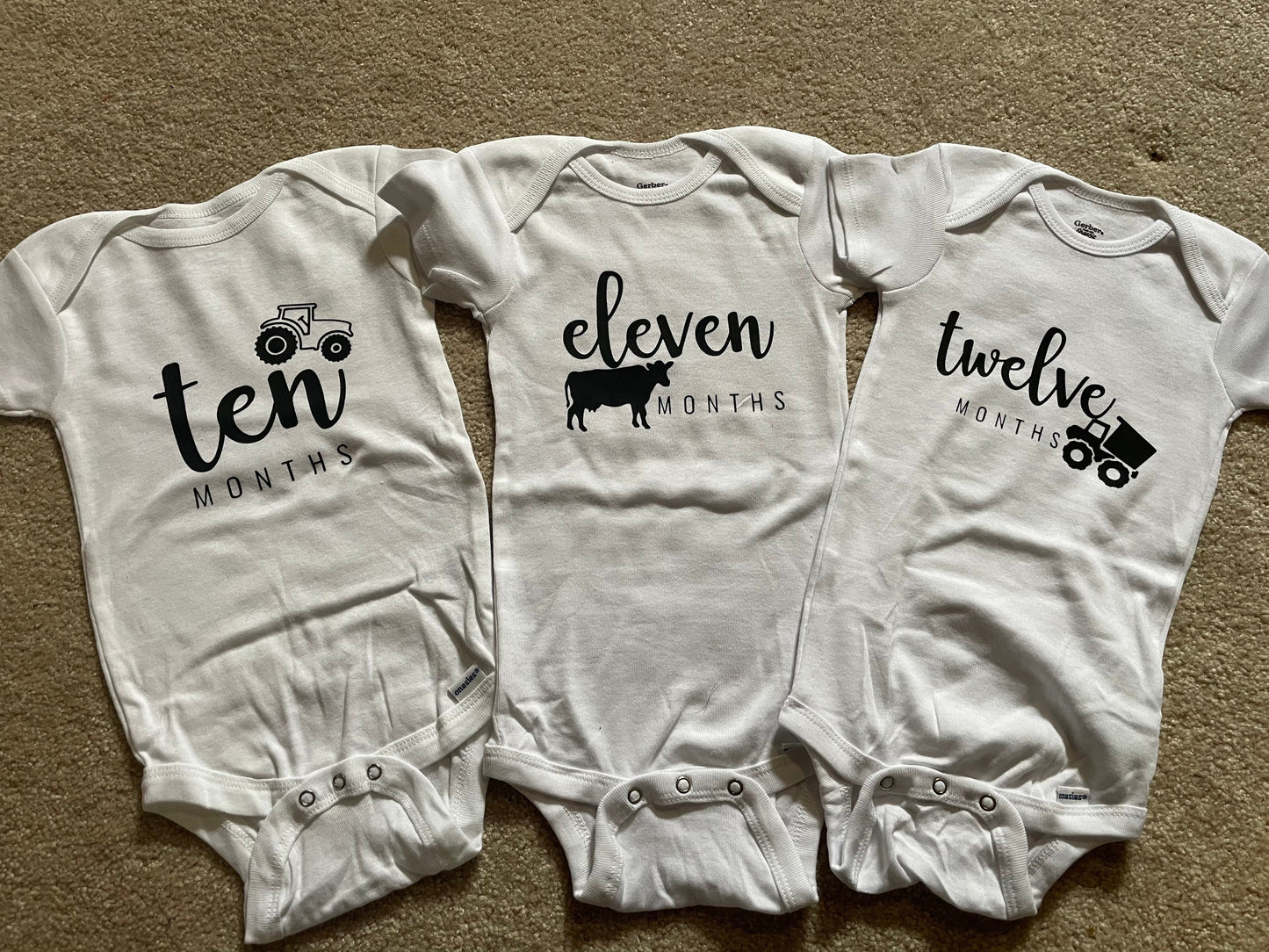 Milestone Onesie Gift Set -Customizable