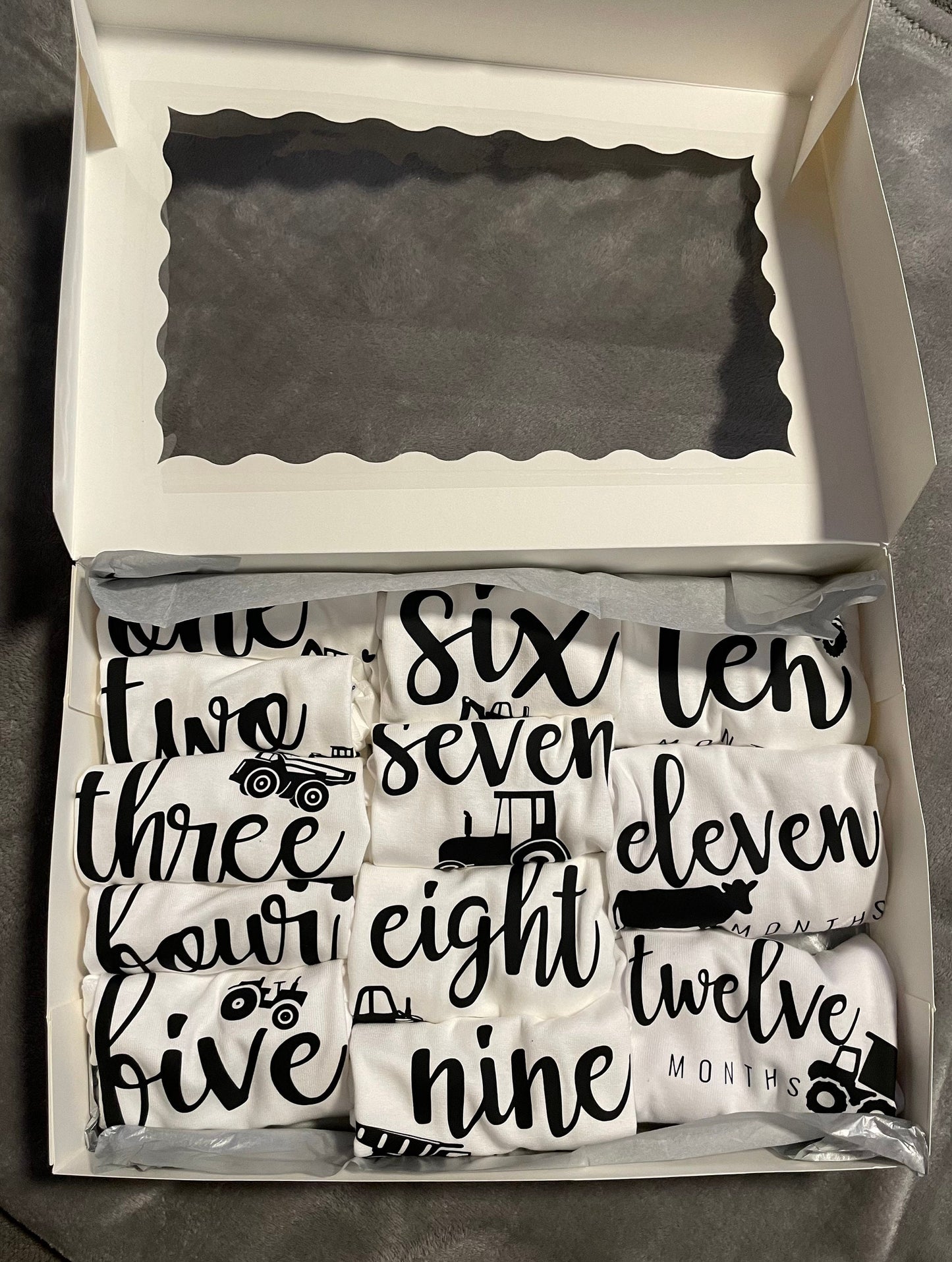 Milestone Onesie Gift Set -Customizable