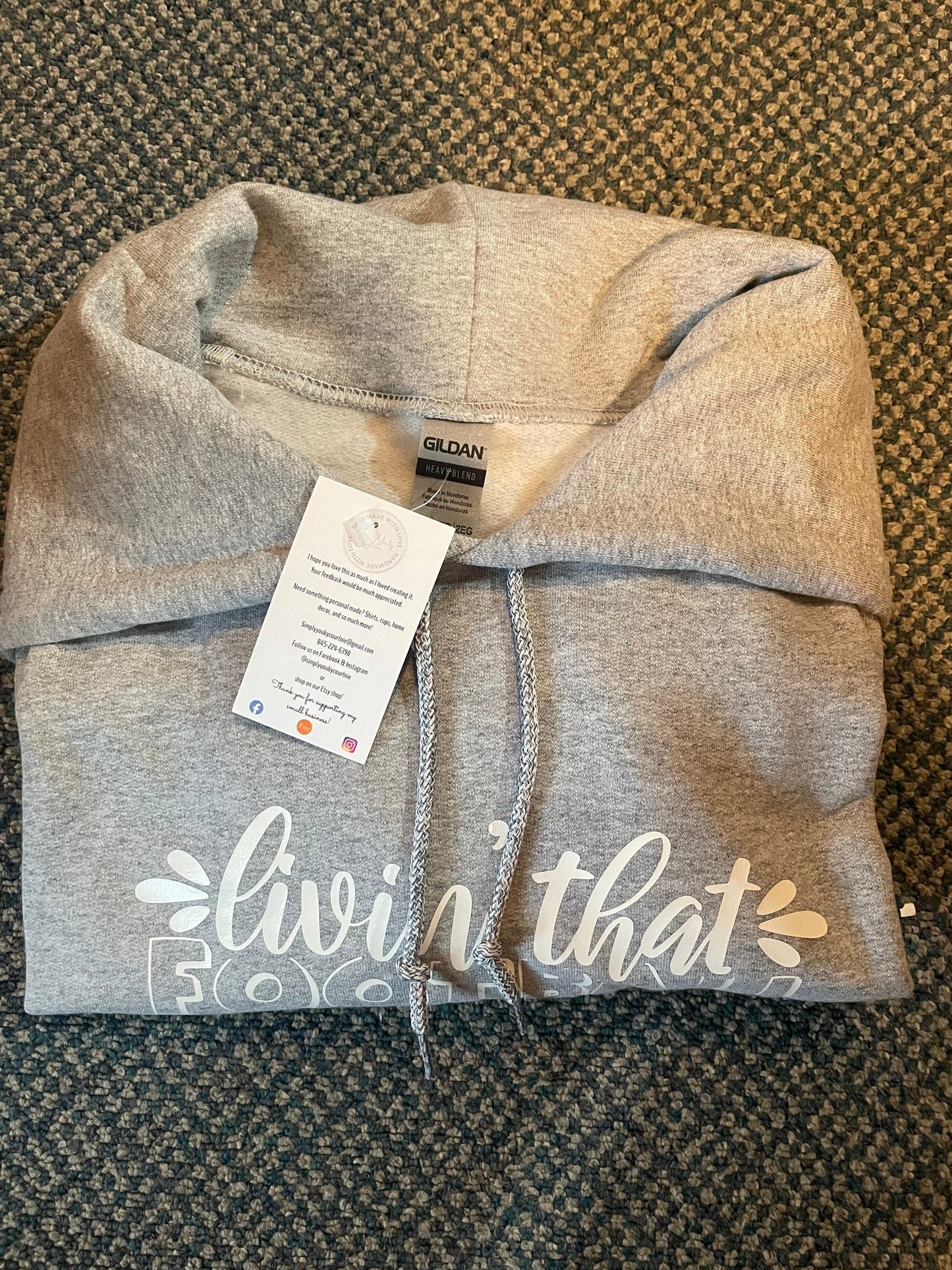 Living that Football Mom Life Hooded Sweatshirt